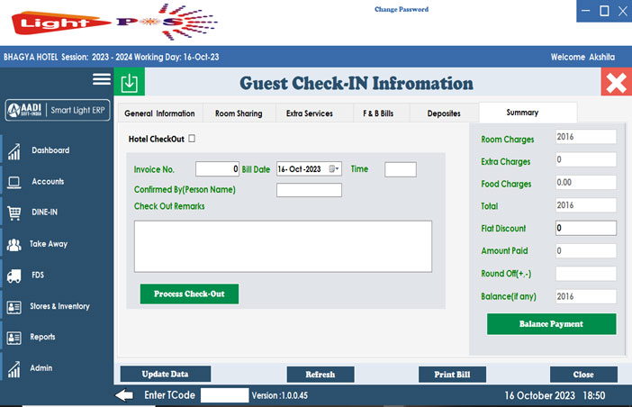 Hotel and Restaurant Software Hisar, rohtak, Bhiwani